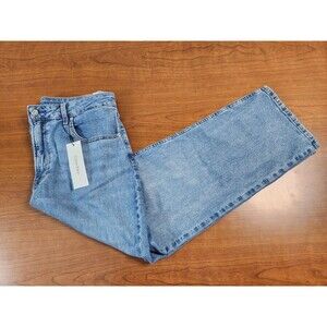 Calvin Klein Women's Straight Fit High Rise Vintage Blue Jeans Size 33 NWT